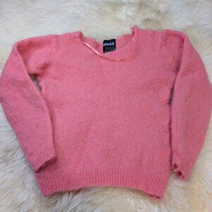 Noos Italian Knitwear Pink Mohair Blend Sweater Size Small
